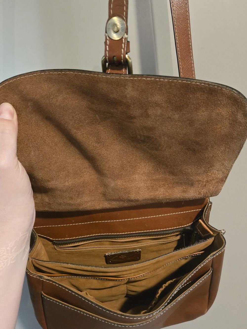 Patricia Nash London Saddle Bag - Cognac - Picture 5 of 7